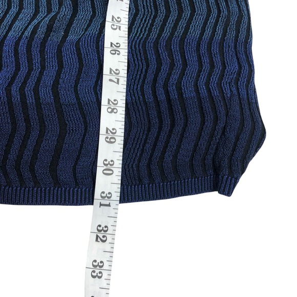 Chico's Multicolor Ombre Ribbed Wave Knit Open Front Cardigan Sweater Size M - Picture 14 of 14